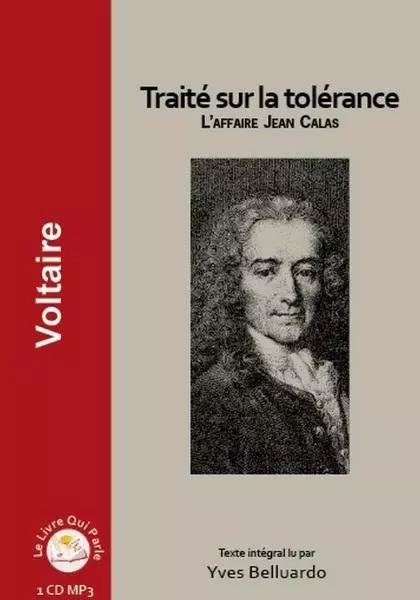 TRAITE SUR LA TOLERANCE 1CD MP3 -  Voltaire - LIVRE QUI PARLE