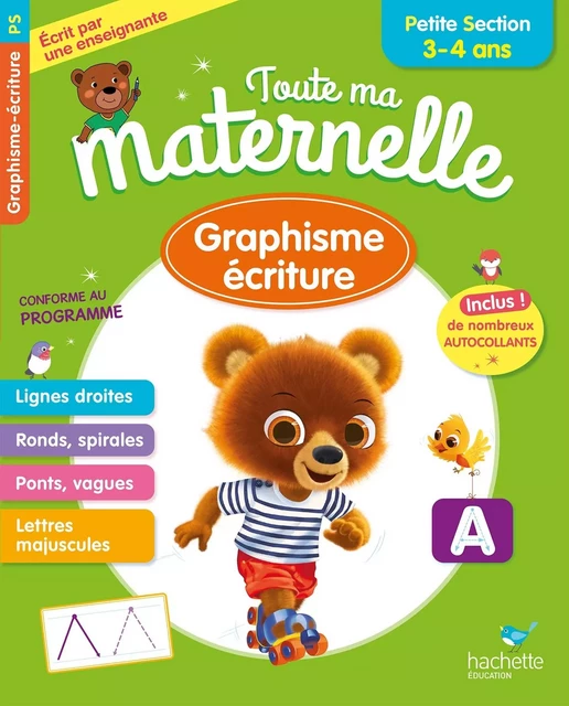 Toute ma maternelle Graphisme Ecriture Petite Section 3-4 ans - Christelle Prince - HACHETTE EDUC