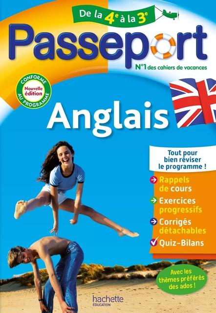 Passeport - Anglais - De la 4e à la 3e - Cahier de vacances 2024 - Carolyn Rigg - HACHETTE EDUC