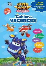 Super Wings - Cahier de vacances 2023, de la Petite Section à la Moyenne section