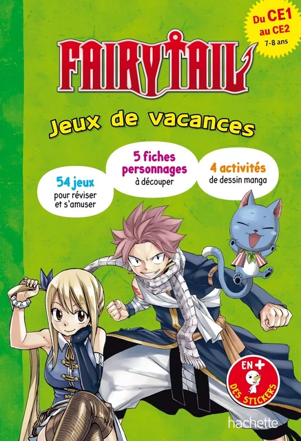 Fairy Tail - Jeux de vacances 2024 - Du CE1 au CE2 - Marion Fallot - HACHETTE EDUC