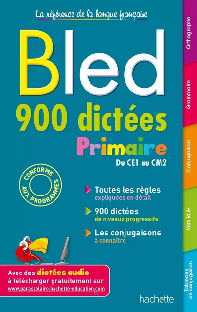 BLED 900 Dictées Primaire - Daniel Berlion - HACHETTE EDUC