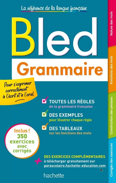 Bled Grammaire - Daniel Berlion - HACHETTE EDUC