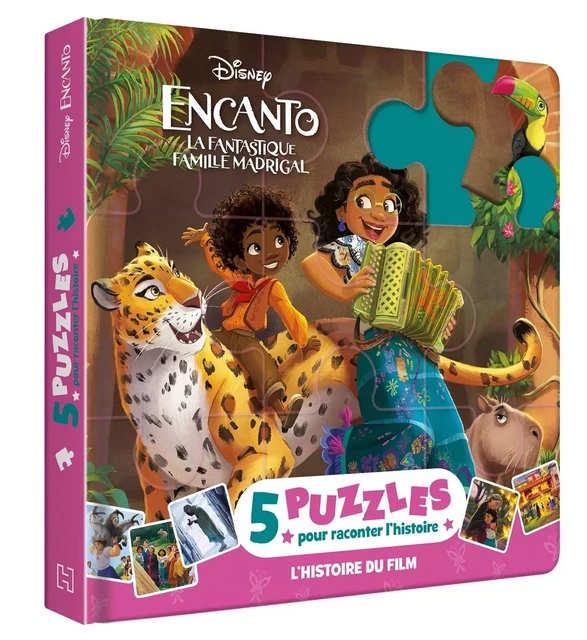 ENCANTO, LA FANTASTIQUE FAMILLE MADRIGAL - Mon Petit Livre Puzzle - 5 Puzzles 9 Pièces - Disney -  - DISNEY HACHETTE