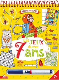 Les jeux de mes 7 ans - bloc avec feutre effaçable