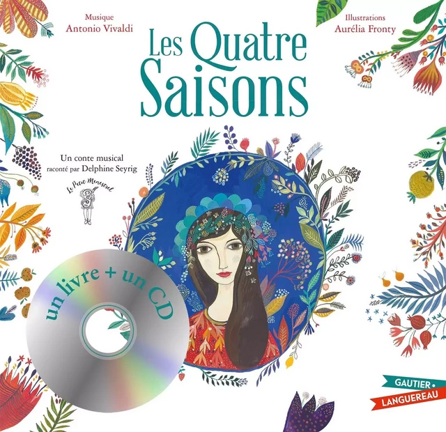 Les Quatre Saisons - Livre CD petit format - Claire Frédéric - GAUTIER LANGU.