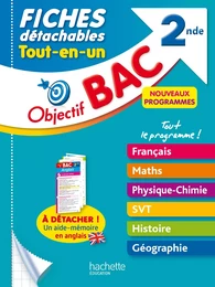 Objectif BAC Fiches détachables Tout-en-un 2nde