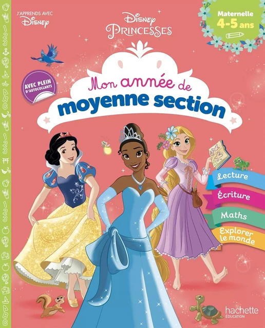 Disney - Princesses - Mon année de Moyenne Section (4-5 ans) -  Collectif - HACHETTE EDUC