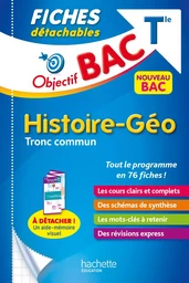 Objectif BAC Fiches détachables Histoire-Géographie Tronc commun Terminale