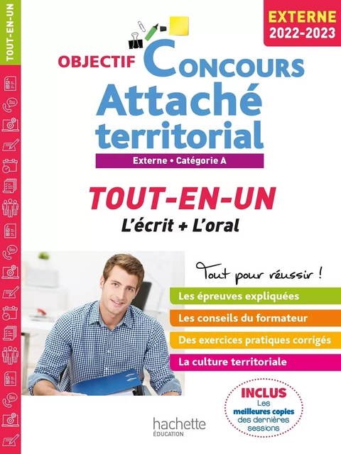 Objectif Concours 2022-2023 Attaché territorial (concours externe) - Gwénaël Gonnin - HACHETTE EDUC