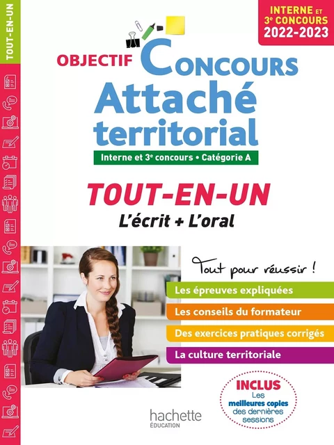 Objectif Concours 2022-2023 Attaché territorial (concours interne) - Gwénaël Gonnin - HACHETTE EDUC