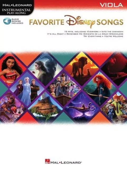 FAVORITE DISNEY SONGS - INSTRUMENTAL PLAY-ALONG - VIOLA - RECUEIL + ENREGISTREMENT(S) EN LIGNE - ALT -  DIVERS AUTEURS - HAL LEONARD