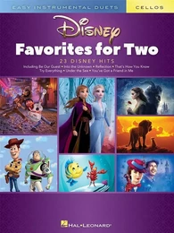 DISNEY FAVORITES FOR TWO - EASY INSTRUMENTAL DUETS CELLOS - 2 VIOLONCELLES - 23 TITRES