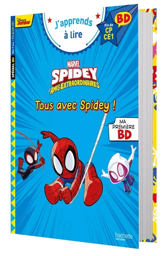 Disney BD Fin de CP-CE1 - Spidey et ses amis extraordinaires - Tous avec Spidey ! - Isabelle Albertin - HACHETTE EDUC