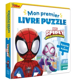 SPIDEY ET SES AMIS EXTRAORDINAIRES - Mon Premier Livre Puzzle - 5 puzzles 4 pièces - MARVEL