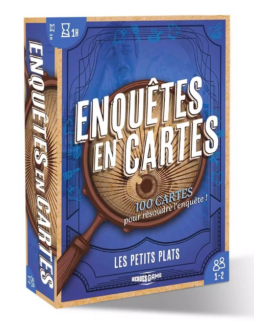 Enquêtes en cartes - Les petits plats - Fabien Fernandez - HACHETTE HEROES