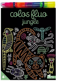 colos fluo jungle - avec un feutre multimines