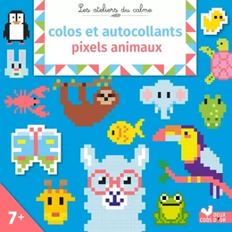 colos et autocollants pixels animaux