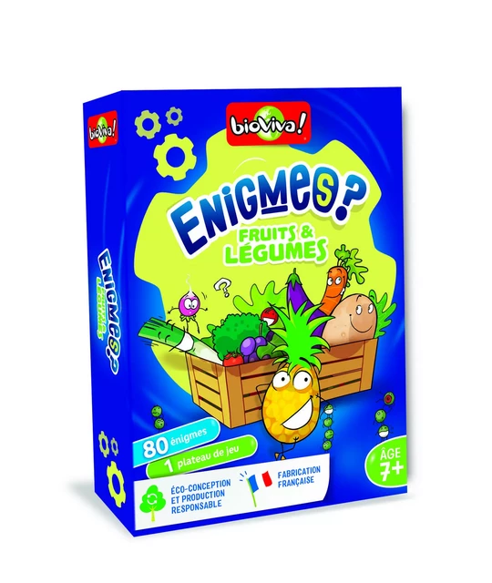 ENIGMES - FRUITS ET LEGUMES -  BIOVIVA EDITIONS - BIOVIVA