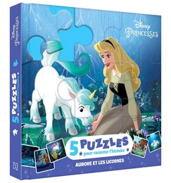 LA BELLE AU BOIS DORMANT - Mon Petit Livre Puzzle - 5 puzzles 9 pièces -  DISNEY PRINCESSES