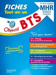 Objectif BTS MHR -  Fiches Tout-en-un (1re et 2e années)