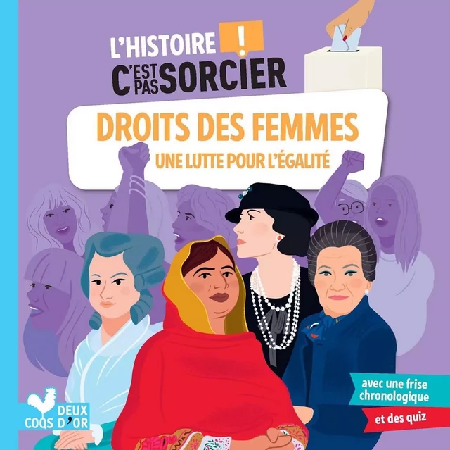 L'histoire C'est pas sorcier - Droits des femmes, une lutte pour l'égalité - Sophie Blitman - DEUX COQS D OR