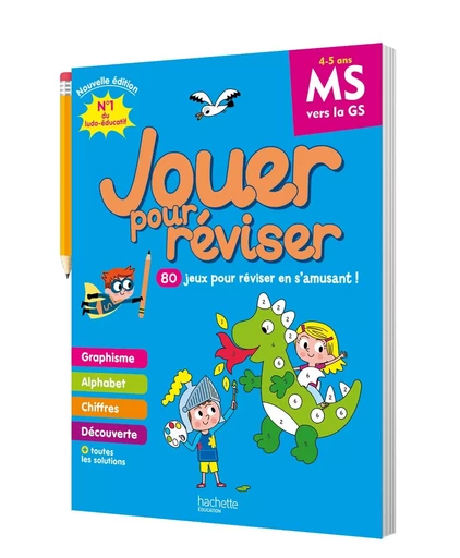 Jouer pour réviser - De la Moyenne à la Grande Section 4-5 ans - Cahier de vacances 2024 -  Collectif - HACHETTE EDUC