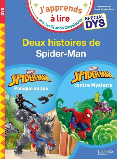 Disney - Marvel - Deux histoires de Spider-Man - Spécial DYS (dyslexie) - Isabelle Albertin, Valérie Viron - HACHETTE EDUC