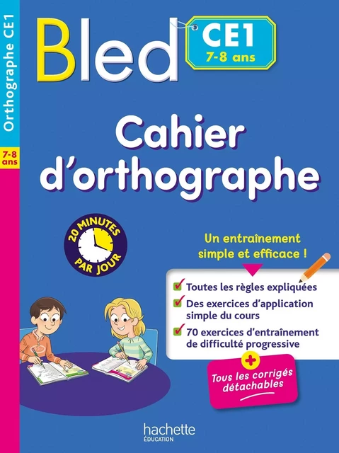 Bled Cahier d'orthographe CE1 - Claude Couque - HACHETTE EDUC