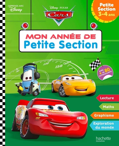 Disney - Cars - Mon année de Petite Section (3-4 ans) -  Collectif - HACHETTE EDUC