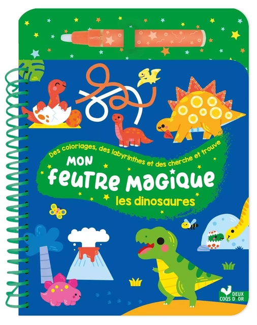 Mon feutre magique dinosaures - avec feutre à réservoir d'eau -  - DEUX COQS D OR