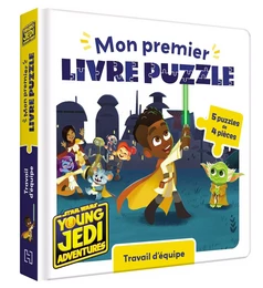 LES AVENTURES DES PETITS JEDI - Mon Premier livre puzzle -Travail d'équipe - STAR WARS