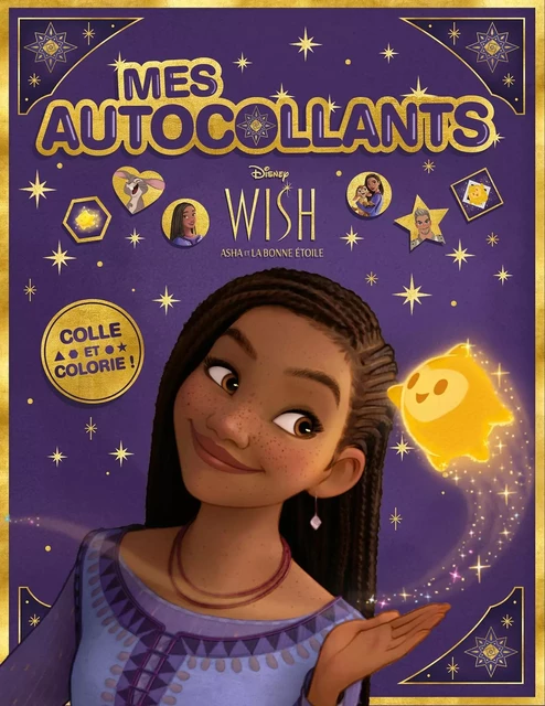 WISH, ASHA ET LA BONNE ÉTOILE - Mes Autocollants brillants - Disney -  - DISNEY HACHETTE