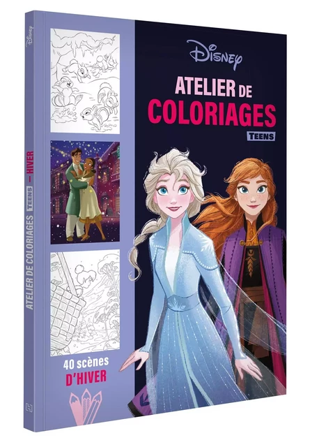 DISNEY TEENS - Atelier de coloriages - Scènes d'hiver -  - DISNEY HACHETTE