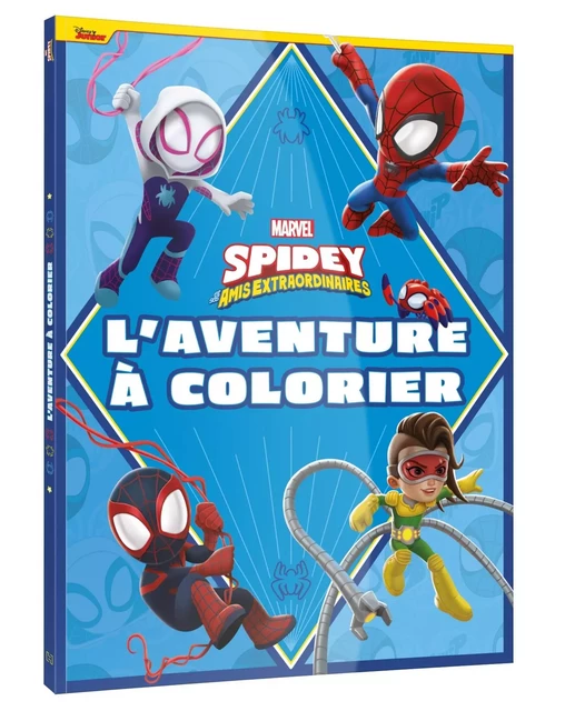 SPIDEY ET SES AMIS EXTRAORDINAIRES - Coloriage Géant - L'aventure à colorier - MARVEL -  - DISNEY HACHETTE