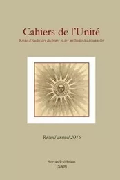 CAHIERS DE L'UNITÉ