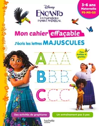 Disney - Encanto - Mon cahier effaçable - J'écris les lettres majuscules (3-6 ans)