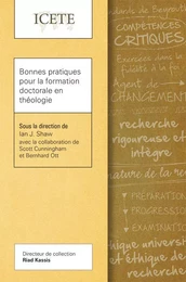 Bonnes pratiques pour la formation doctorale en théologie