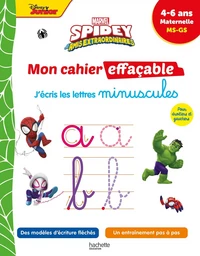 Disney - Spidey et ses amis extraordinaires  - Mon cahier effaçable - J'écris les minuscules