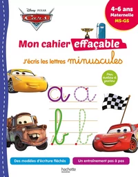 Disney - Cars - Mon cahier effaçable - J'écris les lettres minuscules (4-6 ans)