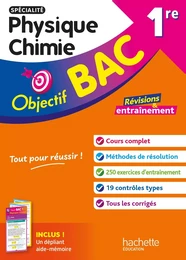 Objectif BAC 1re spécialité Physique Chimie BAC 2025