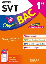 Objectif BAC 1re spécialité SVT BAC 2025