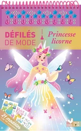 Princesse licorne - bloc à spirale