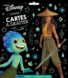 DISNEY PIXAR - Pochette Cartes à gratter - Raya et autres héros