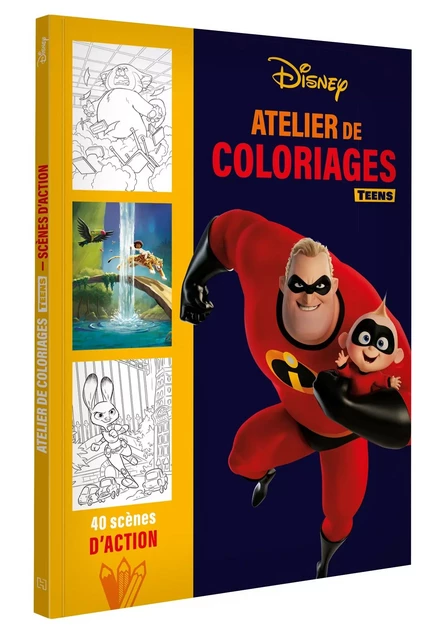 DISNEY TEENS - Atelier de coloriages - Scènes d'action -  - DISNEY HACHETTE