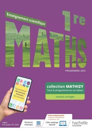 Mathizy - Maths Enseignement Scientifique 1re - Cahier élève - Ed. 2023