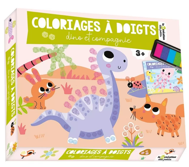 Coloriages à doigts dino et compagnie -  - DEUX COQS D OR