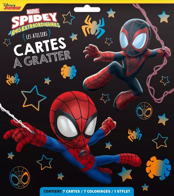 SPIDEY ET DES AMIS EXTRAORDINAIRES - Pochette Cartes à gratter - Marvel -  - DISNEY HACHETTE