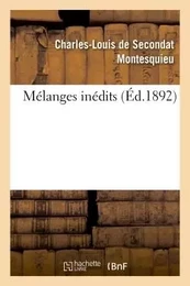 Mélanges inédits