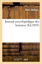 Journal encyclopédique des huissiers